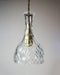 Cut Glass Bottle Shade Brass Fitting Art Deco Pendant Light - DWHOME