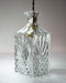 Cut Glass Bottle Shade Brass Fitting Art Deco Pendant Light - DWHOME