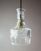 Cut Glass Bottle Shade Brass Fitting Art Deco Pendant Light - DWHOME