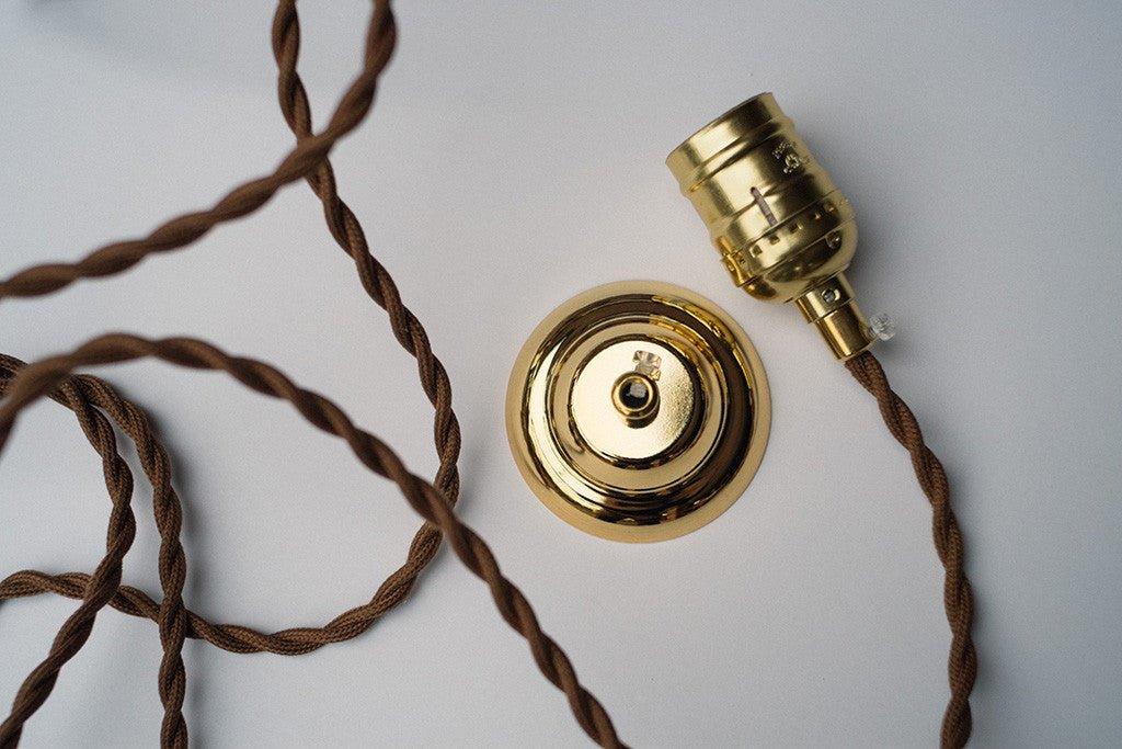 Cut Glass Bottle Shade Brass Fitting Art Deco Pendant Light - DWHOME