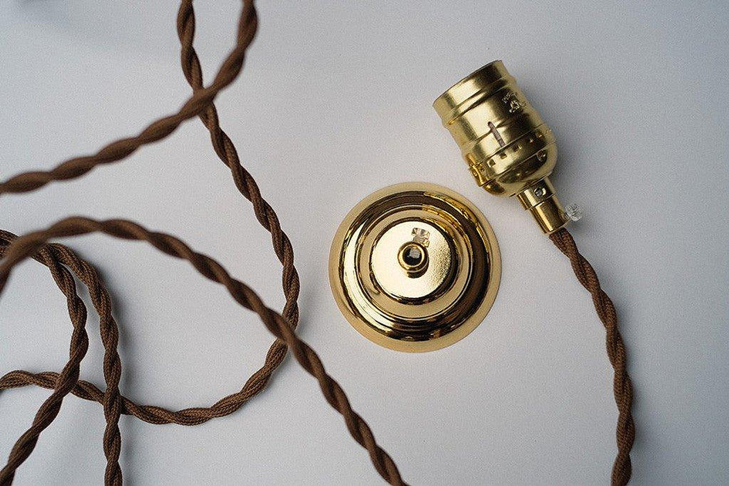 Cut Glass Bottle Shade Brass Fitting Art Deco Pendant Light-DWHOME