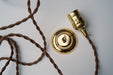 Cut Glass Bottle Shade Brass Fitting Art Deco Pendant Light - DWHOME