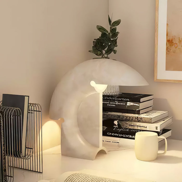 Elios Marble Table Lamp-DWHOME