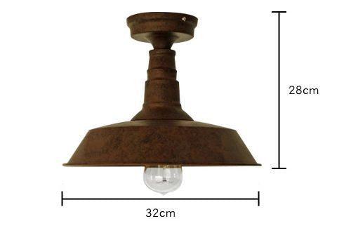 Retro Rustic Industrial Fixed Ceiling Light - DWHOME