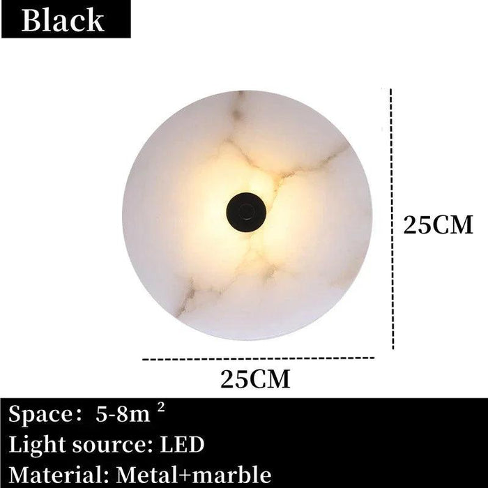 Moonshade Natural Marble Wall Sconce - DWHOME