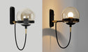 Dexter Glass Orb Brass Wall Light - DWHOME