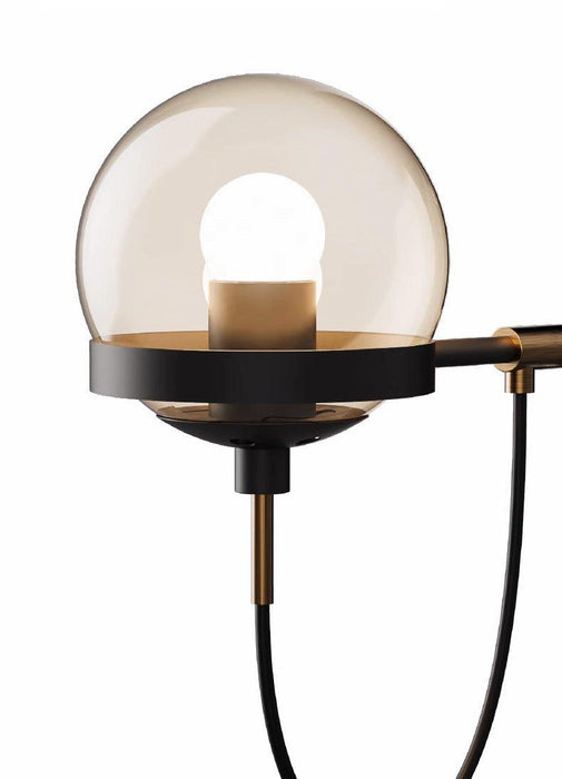 Dexter Glass Orb Brass Wall Light - DWHOME