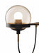 Dexter Glass Orb Brass Wall Light - DWHOME