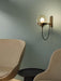 Dexter Glass Orb Brass Wall Light - DWHOME
