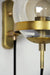 Dexter Glass Orb Brass Wall Light - DWHOME