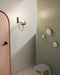 Dexter Glass Orb Brass Wall Light-DWHOME
