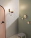 Dexter Glass Orb Brass Wall Light - DWHOME
