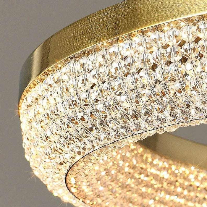 Bergamo Double Ring Crystal Chandelier - DWHOME