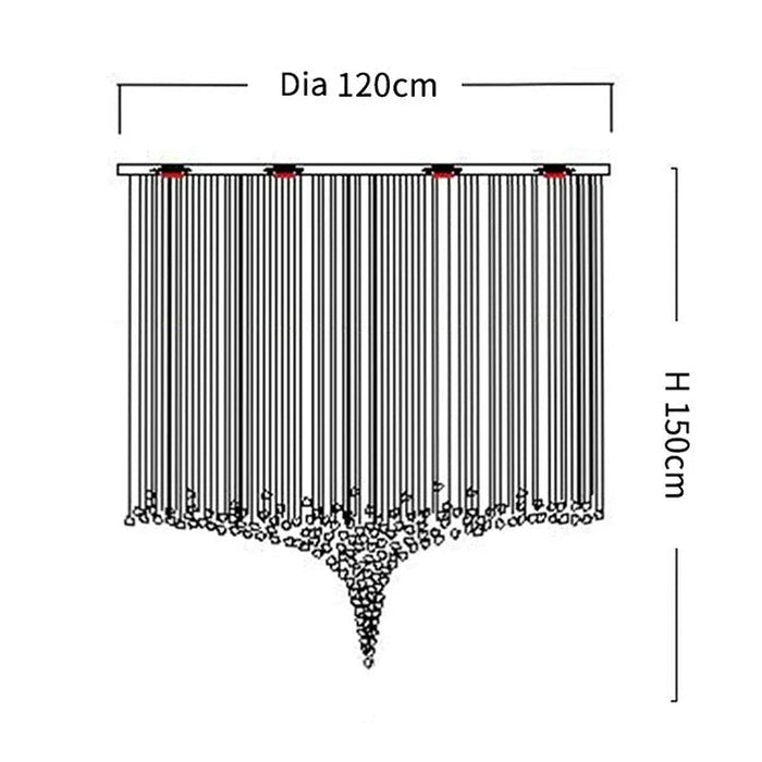 Piovere Multi Pendant Chandelier-DWHOME