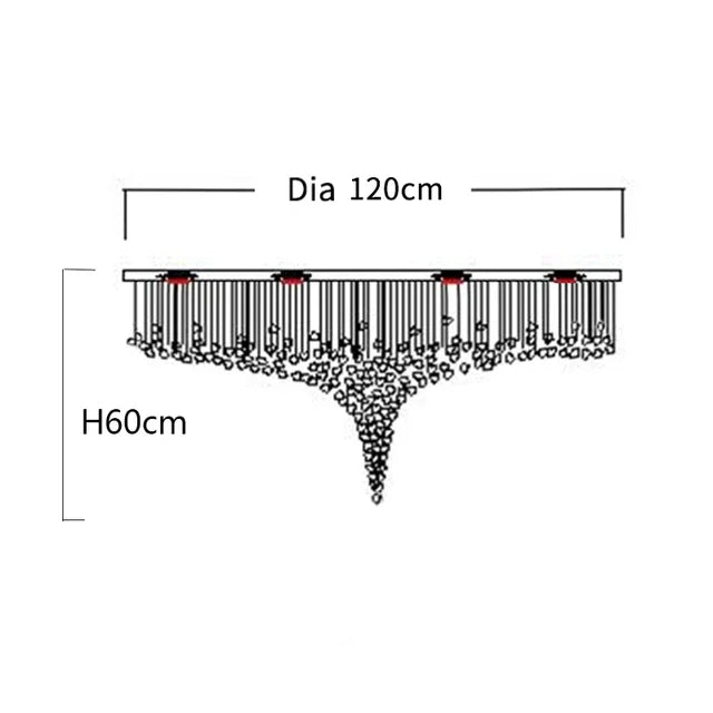 Piovere Multi Pendant Chandelier-DWHOME