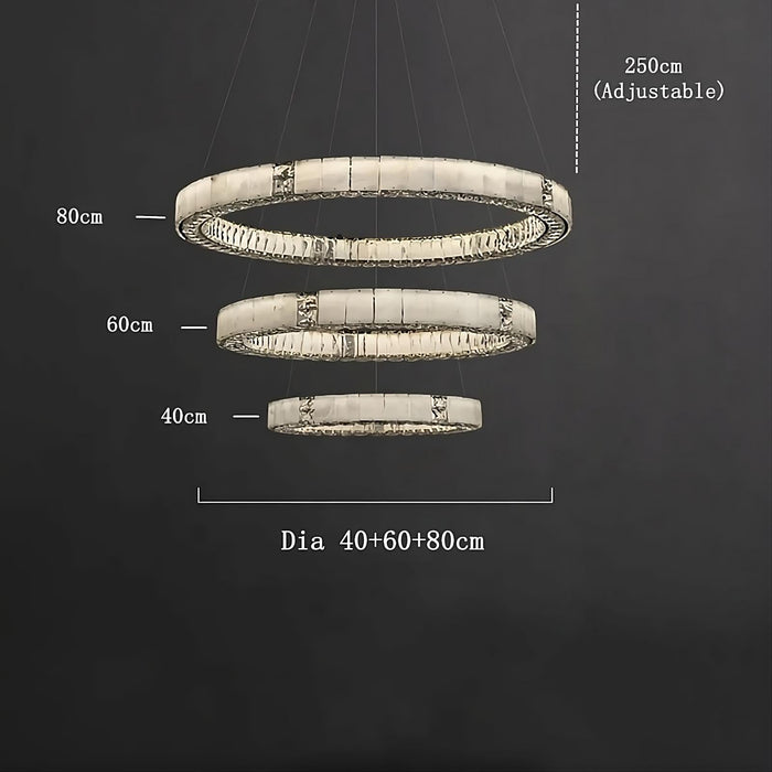Marble & Crystal Modern Chandelier-DWHOME