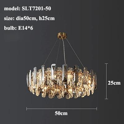 Lazzo Crystal Modern Chandelier-DWHOME