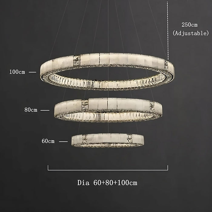Marble & Crystal Modern Chandelier-DWHOME