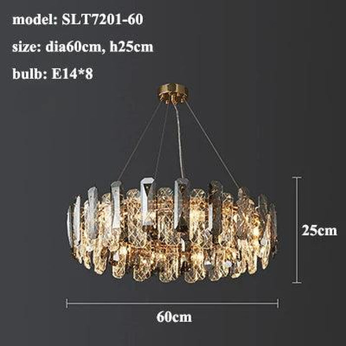 Lazzo Crystal Ceiling Chandelier-DWHOME