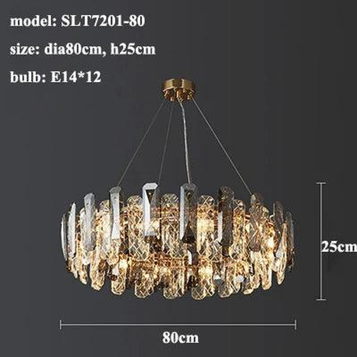 Lazzo Crystal Ceiling Chandelier-DWHOME