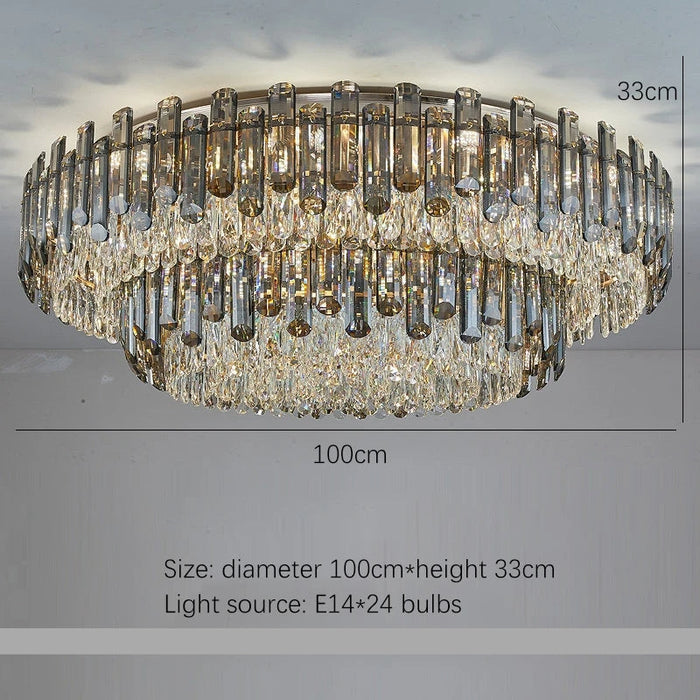 Venice 2-Tier Crystal Chandelier-DWHOME