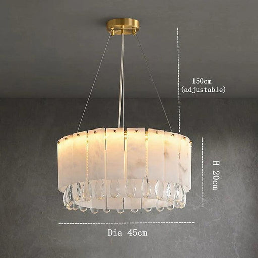 Marble & Crystal Modern Chandelier-DWHOME