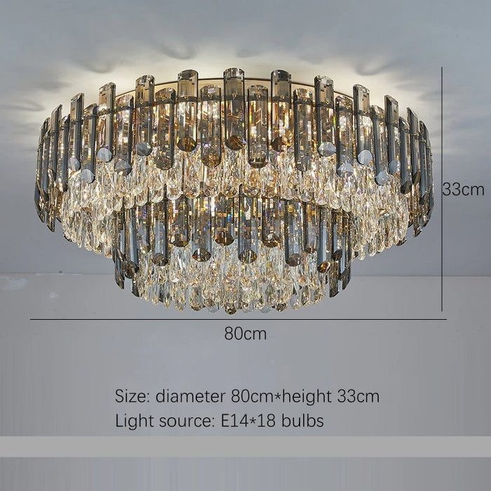 Venice 2-Tier Crystal Chandelier-DWHOME