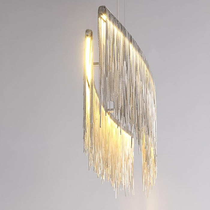 Cadena Stainless Steel Dining Room Chandelier - DWHOME