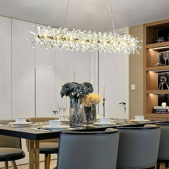 Mira 40" Crystal Dining Room Chandelier-DWHOME