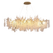 Albero Frost Glass Dining Room Chandelier-DWHOME