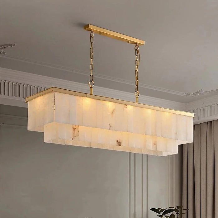 Natural Marble Dining Room Chandelier-DWHOME