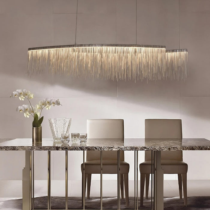 Cadena Stainless Steel Dining Room Chandelier - DWHOME