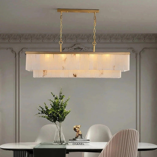 Natural Calcite Crystal Dining Room Chandelier-DWHOME