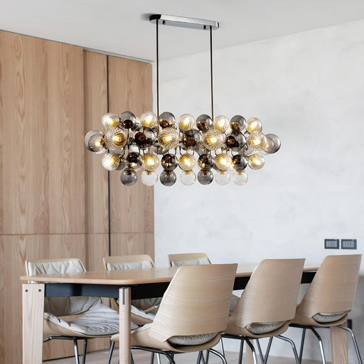 Multiple Glass Sphere Dining Room Chandelier-DWHOME