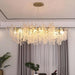 Albero Frost Glass Dining Room Chandelier-DWHOME