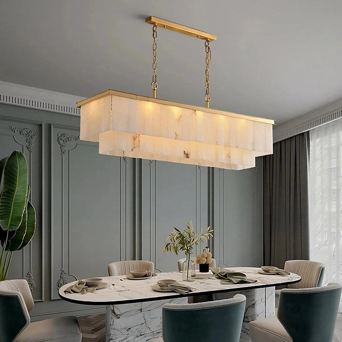 Natural Marble Dining Room Chandelier-DWHOME