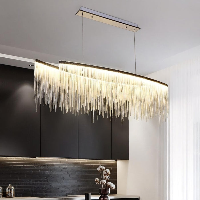 Cadena Stainless Steel Dining Room Chandelier - DWHOME