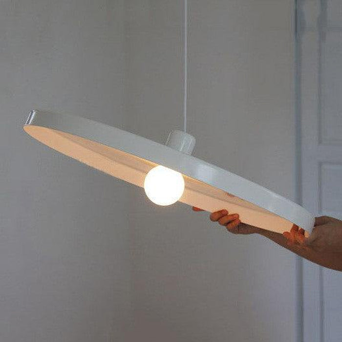 Minimalist White Disk Pendant Light-DWHOME