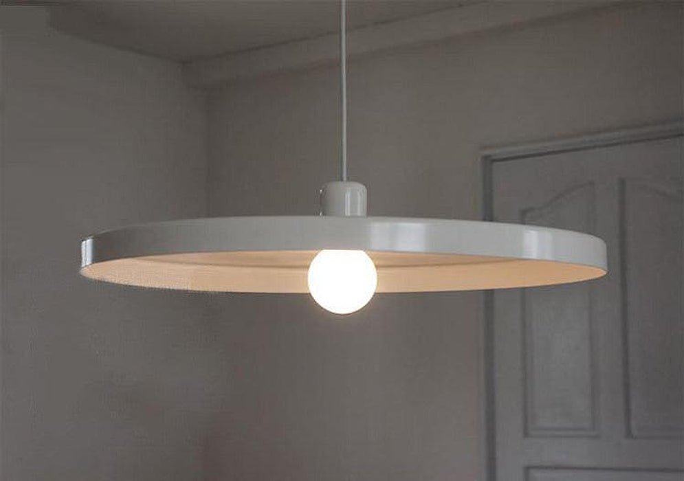 Minimalist White Disk Pendant Light-DWHOME