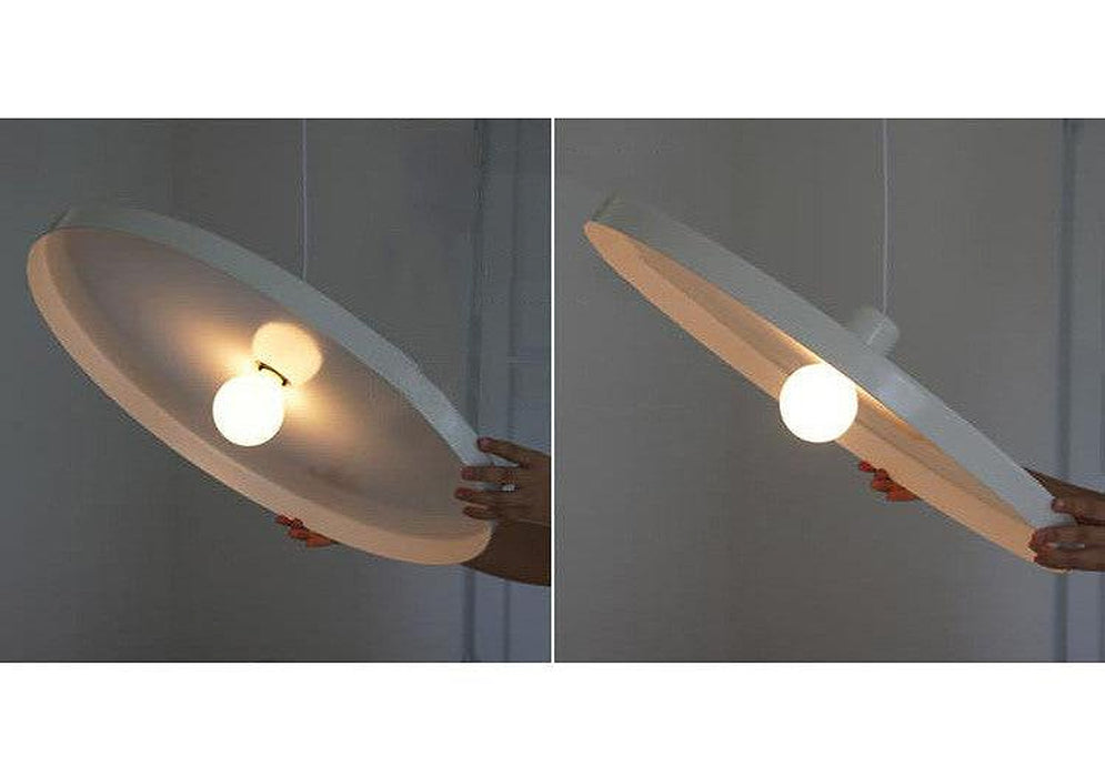 Minimalist White Disk Pendant Light-DWHOME