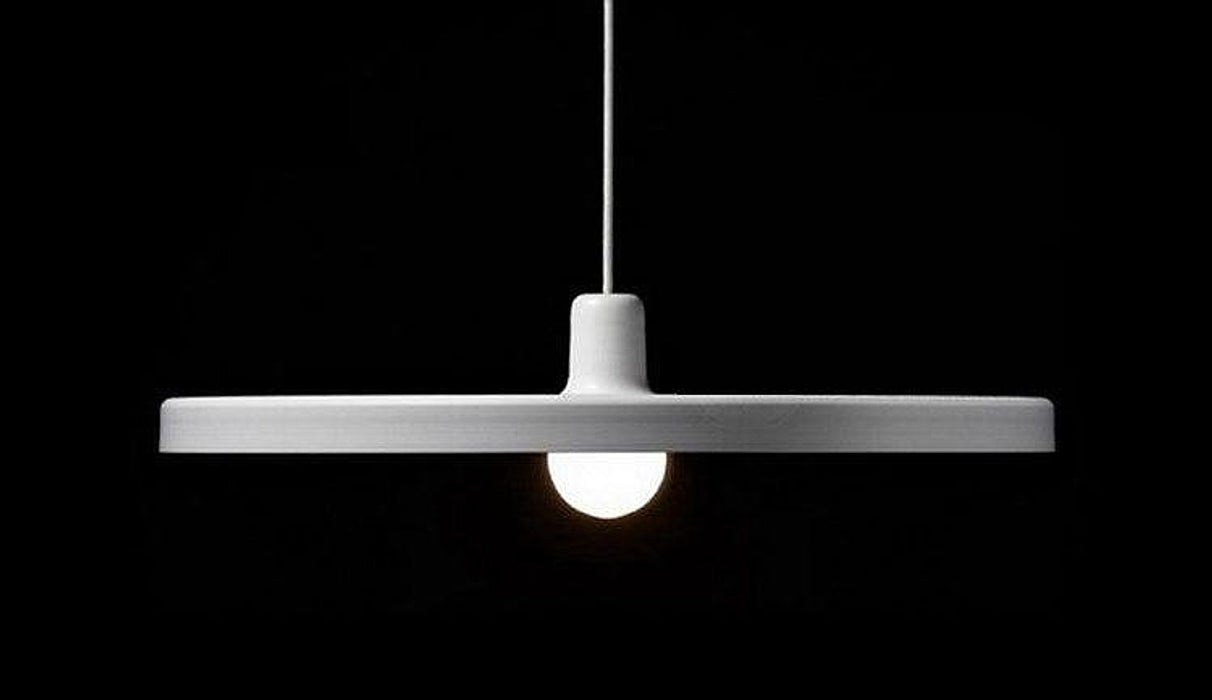 Minimalist White Disk Pendant Light-DWHOME