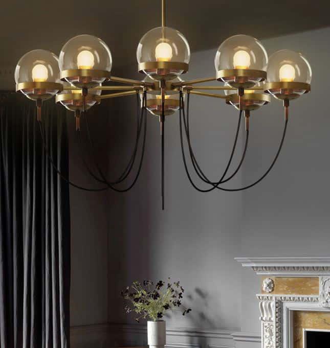 Doritas Vintage Globe Glowing Orbs Hanging Lamp - DWHOME