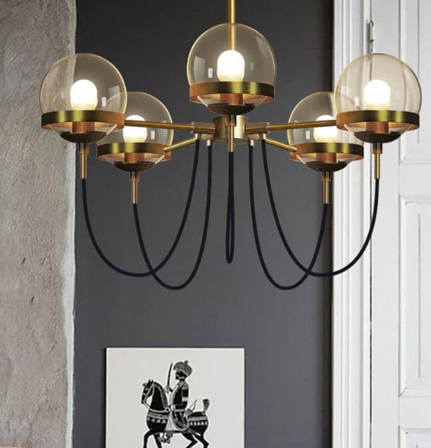Doritas Vintage Globe Glowing Orbs Hanging Lamp - DWHOME