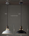 Duotone Vintage Industrial Pendant Light With Brass Fitting. Warehouse Loft Inspired. - DWHOME