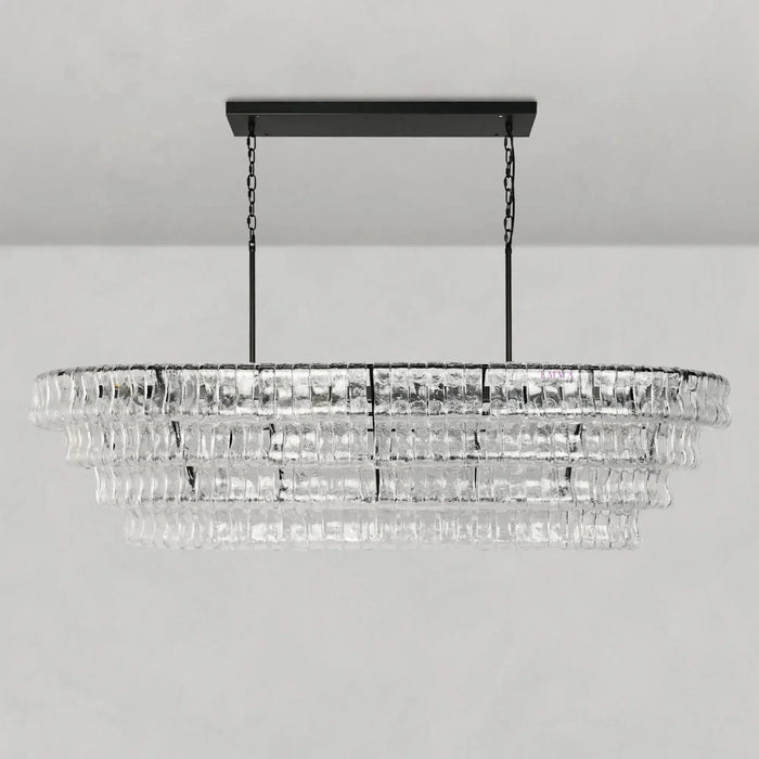 Ghiaccio Oval Chandelier 54''65''-DWHOME