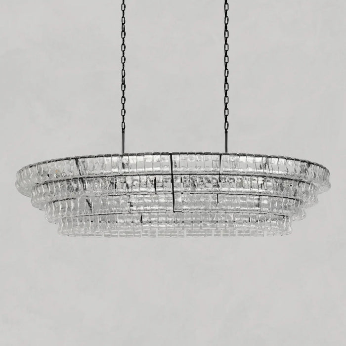 Ghiaccio Oval Chandelier 54''65''-DWHOME
