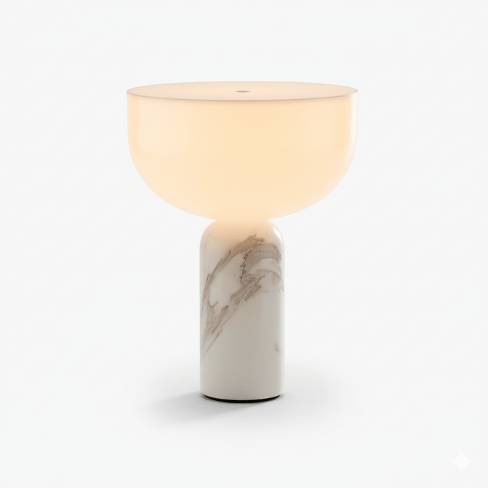 Arno Sphere Marble Table Lamp-DWHOME