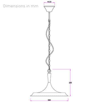 EGILHARD Broad Bell Hanging Lamp - DWHOME