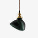 Emerald Green Fluted Shell Glass Art Deco Pendant Light - DWHOME