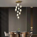 Frost Glass Pendant Foyer Chandelier-DWHOME